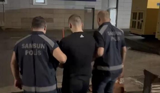 Samsun'da 9 yıl 5 ay hapis cezası bulunan hükümlü yakalandı
