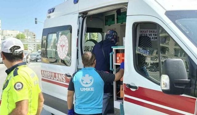 Adıyaman'da otomobil ile motosikletin çarpışması sonucu hamile kadın yaralandı