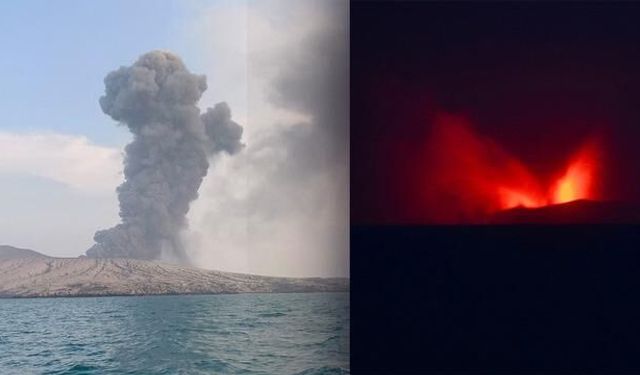 Endonezya Anak Krakatau Yanardağı Patlaması Uçuşları Durdurdu, Kül Bulutu 15 Kilometreye Yükseldi