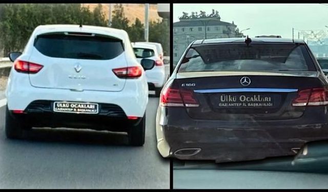 Gaziantep'te Plakalarında 'Ülkü Ocakları Gaziantep İl Başkanlığı' Yazan Araçlar Trafikten Men Edildi