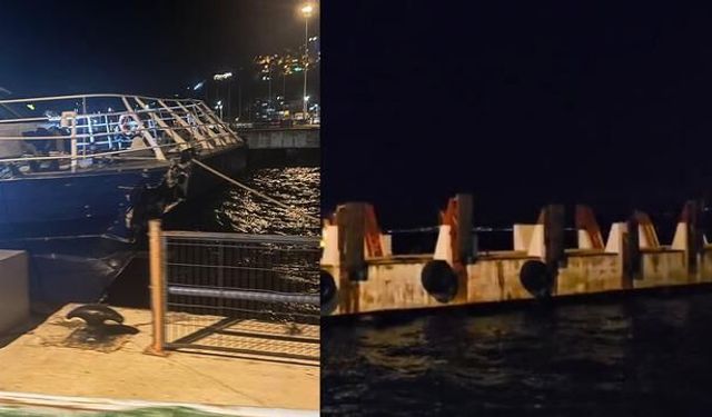 İDO Deniz Otobüsü Mudanya İskelesi'ne Çarptı, Yolcular Panik Yaşadı