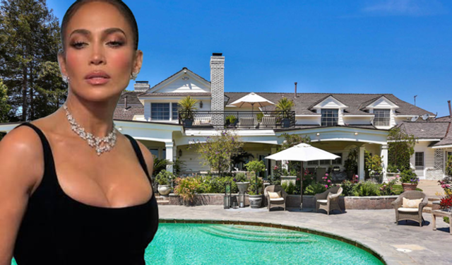 Jennifer Lopez 18 milyon dolarlık Hidden Hills'teki evini ilk kez gösterdi