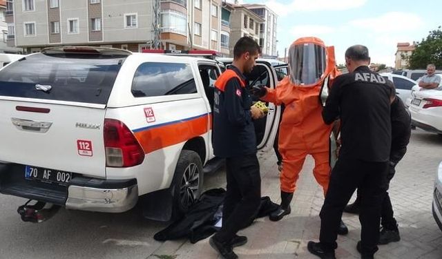 Karaman'da kimyasal şüphesiyle karı koca evlerinde ölü bulundu, bina tahliye edildi