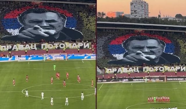 Kızılyıldız-Partizan Derbisinde Ratko Mladiç İçin Saygı Duruşu Tepki Çekti