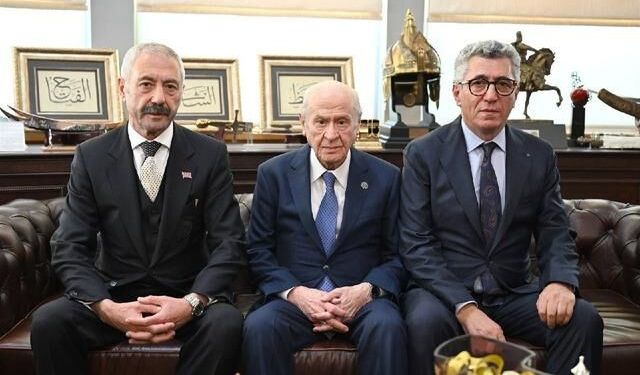 MHP Genel Başkanı Bahçeli, Sarallar ve Şahinler ailelerini ağırladı