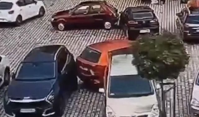 Otomobilini Park Etmeye Çalışırken Beklenmedik Olay Yaşandı
