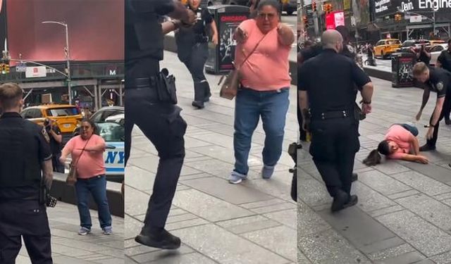 Times Square'de 20 Saniyede İki Kişiyi Bıçaklayan Kadın Polis Tarafından Vurularak Durduruldu