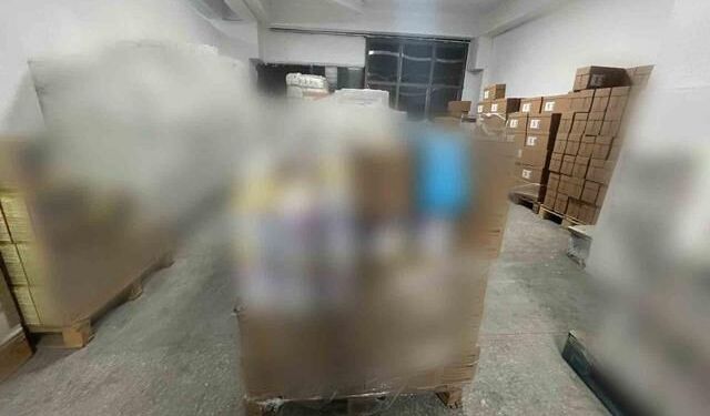 Ankara'da ruhsatsız tesiste 49 bin 314 bebek ürününe el konuldu
