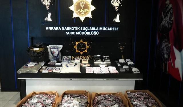 Ankara'da uyuşturucu operasyonlarında 1 haftada 69 kişi tutuklandı