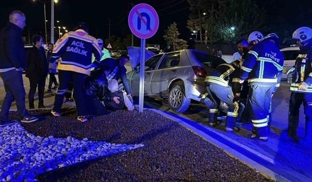 Burdur'da alkollü sürücünün neden olduğu kazada 3 kişi yaralandı