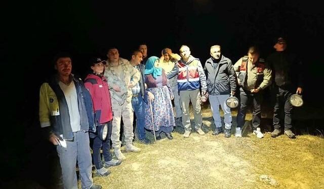 Bursa'da 3 gündür kayıp olan yaşlı kadın drone ile ormanlık alanda bulundu