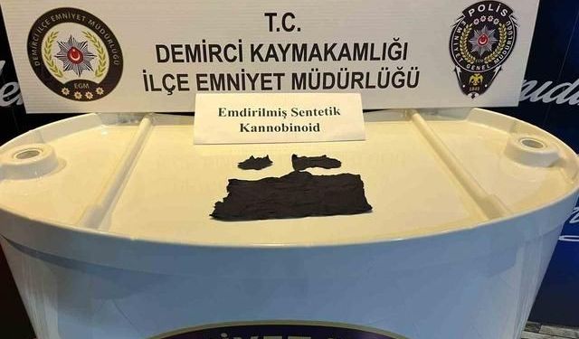 Demirci'de uyuşturucu operasyonunda 1 kişi tutuklandı
