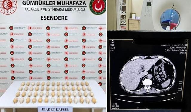 Esendere Gümrük Kapısı'nda 1 kilo 513 gram metamfetamin ele geçirildi