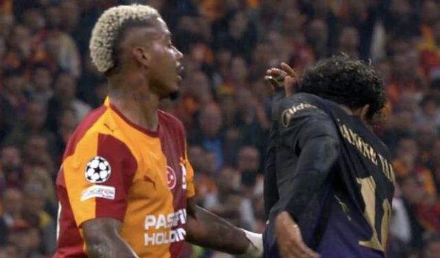 Galatasaray-Barcelona maçında Lamine Yamal ile Mario Lemina arasında kısa süreli gerginlik