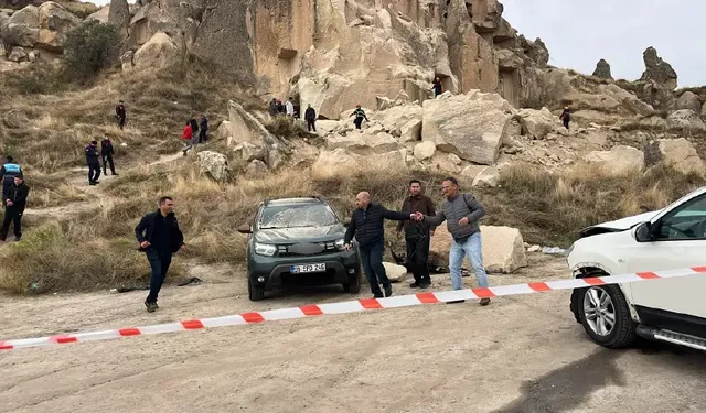 Kapadokya'da Göreme Açıkhava Müzesi yakınında peribacası çöktü: Ölü ve yaralılar var