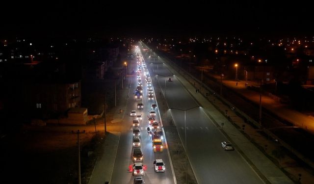 Iğdır'da 29 Ekim Cumhuriyet Bayramı'nda 1000 araçlık konvoy düzenlendi