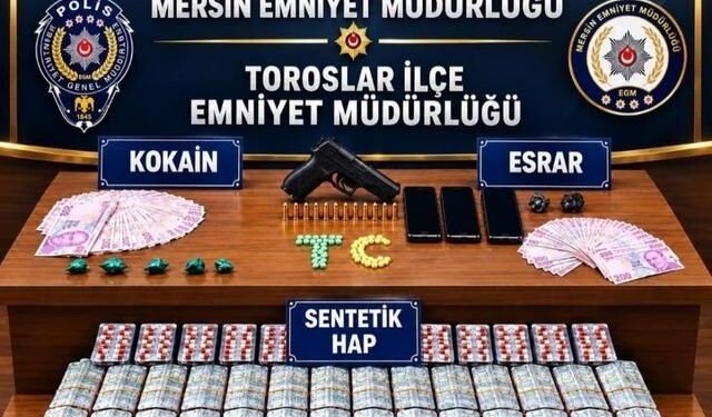 Mersin'de uyuşturucu satıcılarına operasyon: 4 kişi tutuklandı