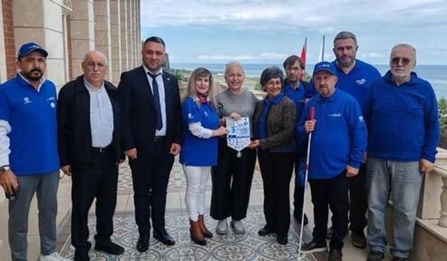 Mısırlı aktivist Nada Alfy Thabet Trabzon'da öğrencilerle bir araya geldi