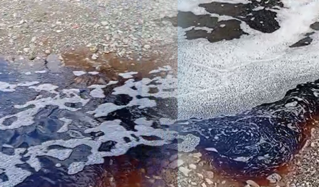 Yalova Taşköprü açıklarında denizde kırmızı renkli sıvı görüldü