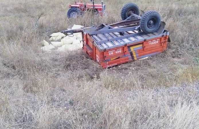 Kayseri'de traktör şarampole devrildi, sürücü yaşamını yitirdi