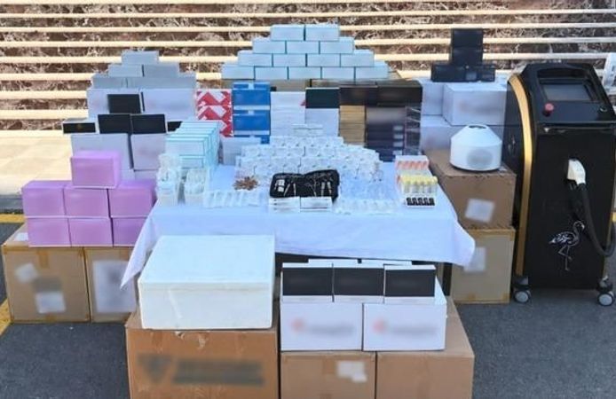 Mersin'de 10 Milyon TL Değerinde Kaçak Estetik Malzemesi Ele Geçirildi, 2 Kişi Gözaltında
