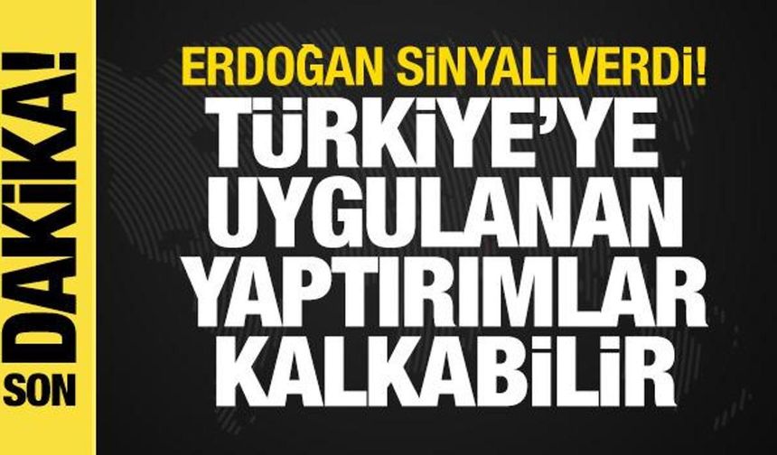 Erdoğan'dan "CAATSA yaptırımları kalkabilir" sinyali