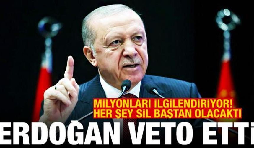 Erdoğan'dan 2+2 eğitim modeline 'şimdilik' veto