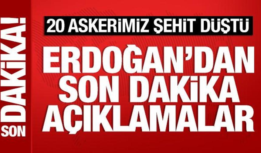 Son Dakika: Cumhurbaşkanı Erdoğan'dan önemli mesajlar