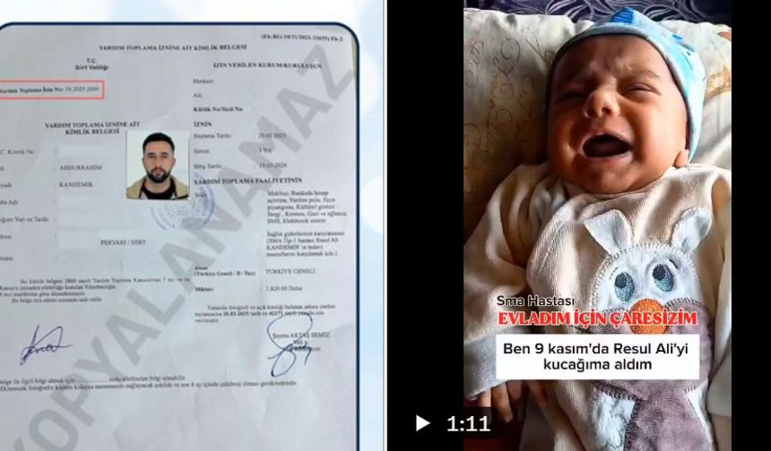 SMA Tip 1 hastası Resul Ali nefes bekliyor: Valilik onaylı kampanya için kritik çağrı!