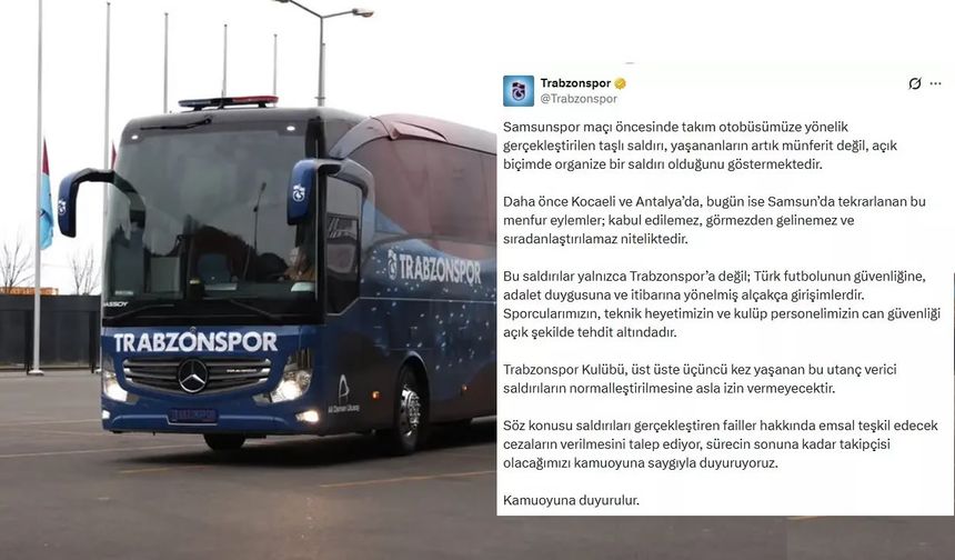Taşlı Pusu: Trabzonspor Otobüsüne Saldırı!