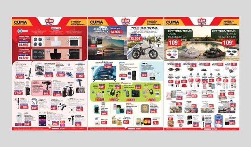 BİM Aktüel Kataloğunda Elektrikli Katlanır Bisiklet ve Daha Fazlası