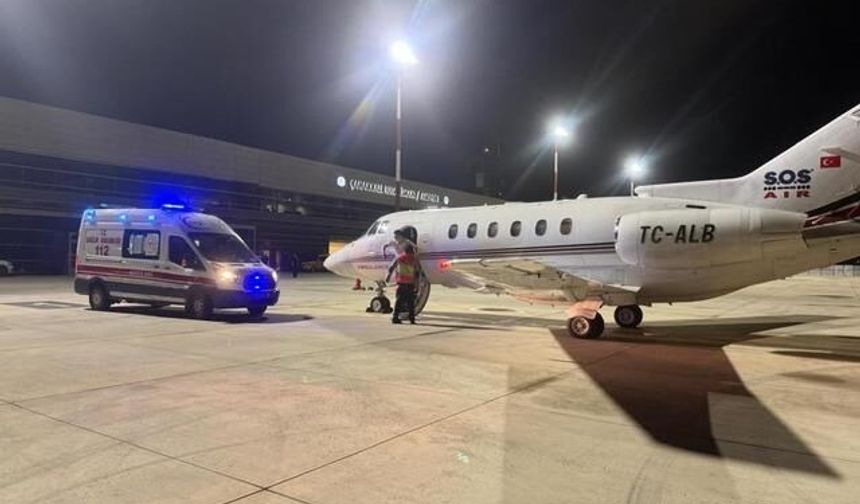 Çanakkale'de 54 Günlük Bebek Uçak Ambulansla Ankara'ya Gönderildi