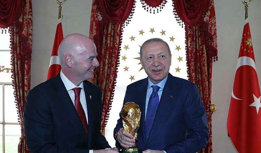 Cumhurbaşkanı Erdoğan, FIFA Başkanı Infantino'yu Ağırladı