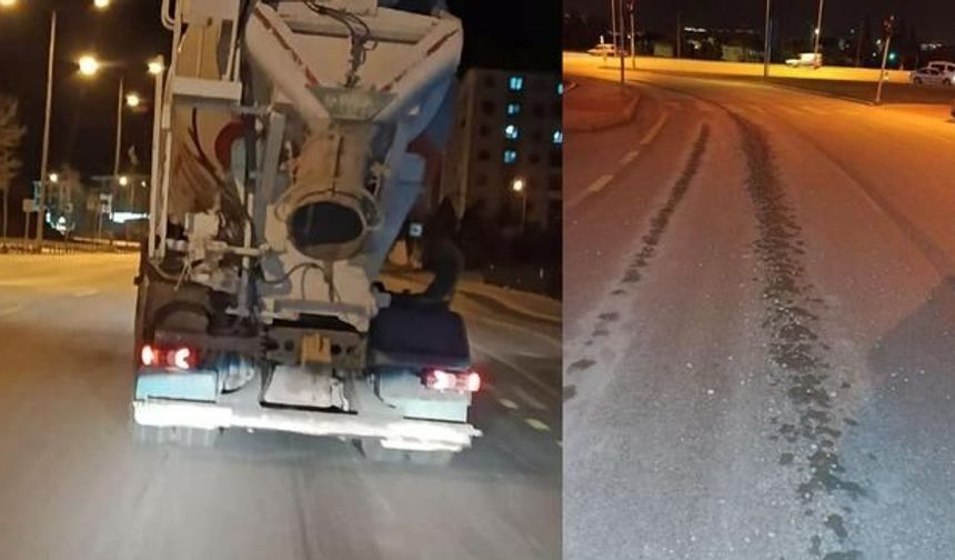 Denizli'de Yolda Beton Dökülmesine 191 Bin TL Ceza