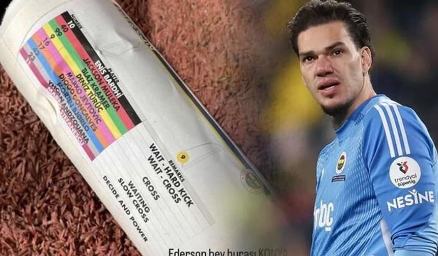 Konya'da Penaltı Notları Krizi: Ederson'un Notları Çalındı