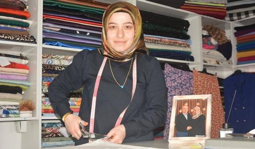Ordu'da Genç Kadın Terzilik Atölyesini Kurdu