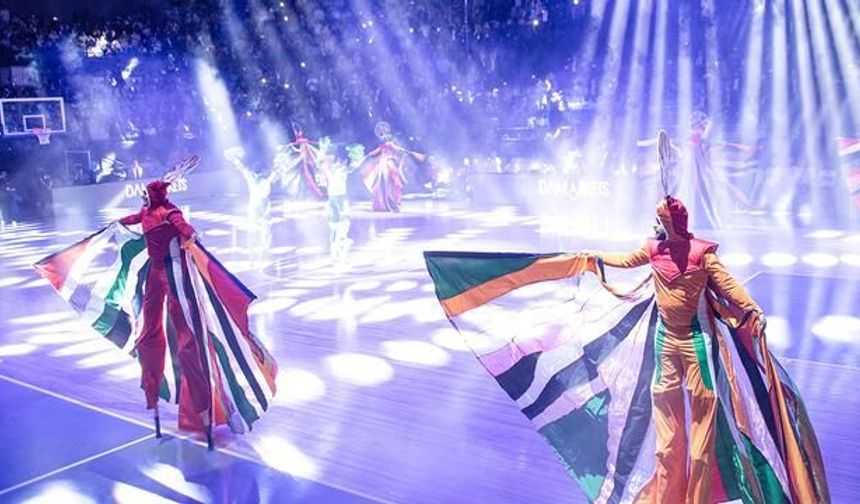 Şam'da El-Fayha Spor Salonu Açıldı: Suriye ve Lübnan Basketbol Takımları Dostluk Maçında Buluştu