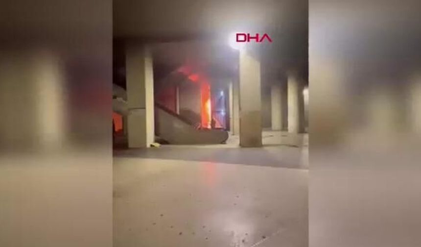 Taksim Metro İstasyonu Asansöründe Yangın Çıktı