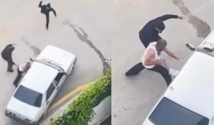 Tarsus'ta İki Grup Arasında Taşlı Kavga Kamerada