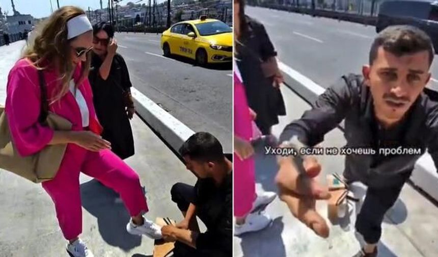 Galata Köprüsü'nde Ayakkabı Boyama İddiası Gözaltıyla Sonuçlandı