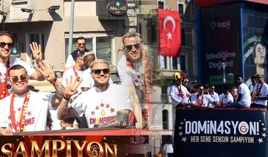 Galatasaray'ın Şampiyonluk Kutlamasında Fenerbahçe'ye Mesaj