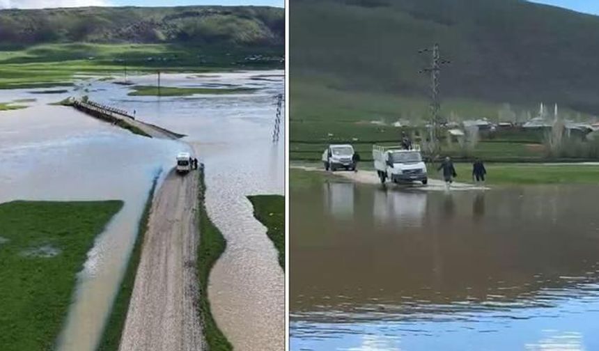 Muş'ta Sağanak Sonrası Ölçekli Köyü Sular Altında Kaldı