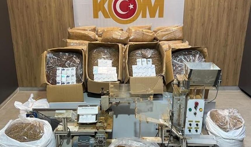Samsun'da Kiralanan Ev Kaçak Sigara Üretim Merkezi Oldu