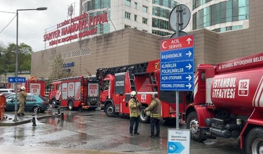 Sarıyer Hamidiye Etfal Hastanesi'nde Acil Serviste Yangın Çıktı