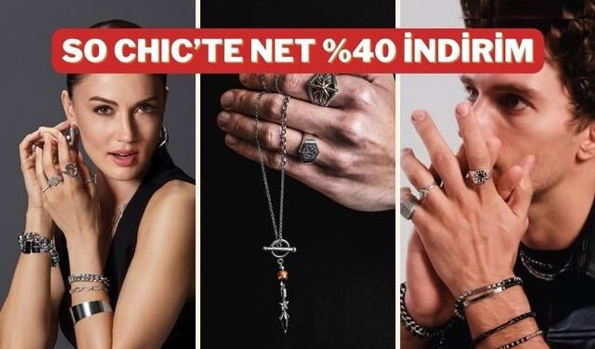 So Chic'te Net %40'tan Başlayan İndirimler Başladı