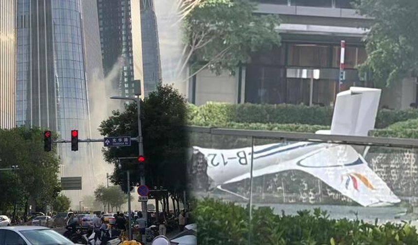 Pekin'de Küçük Uçak 108 Katlı CITIC Kulesi'ne Çarptı