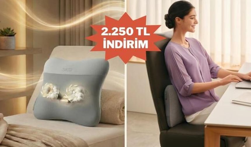 SKG Kablosuz Masaj Yastığında Prime Day İndirimi