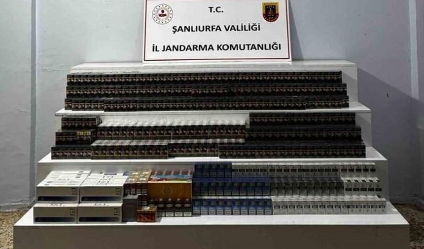 Viranşehir'de Kaçak Sigara ve Nargile Malzemesi Operasyonu