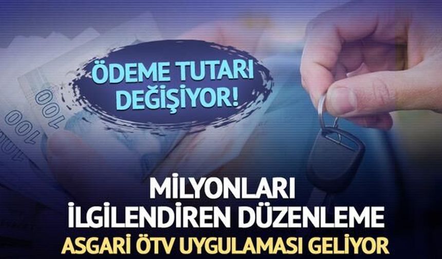 Araç Alımında Asgari ÖTV Dönemi Başlıyor: Motosiklet ve Binek Otomobillerde Yeni Vergi Düzenlemesi