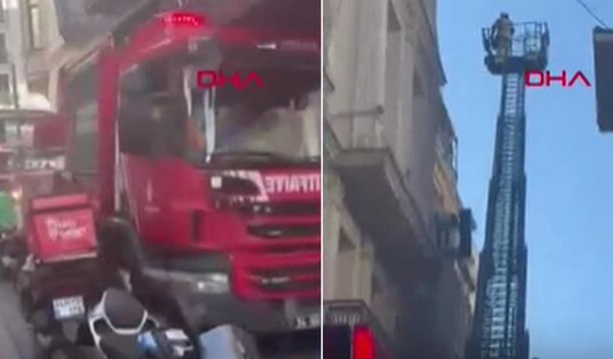 İstiklal Caddesi'nde Alışveriş Merkezi Lokantasında Yangın Paniği